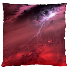 Storm Clouds And Rain Molten Iron May Be Common Occurrences Of Failed Stars Known As Brown Dwarfs Large Flano Cushion Case (one Side) by Sapixe