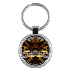 Textures Snake Skin Patterns Key Chains (round) 