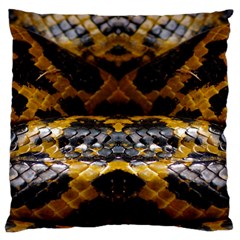 Textures Snake Skin Patterns Large Flano Cushion Case (two Sides)