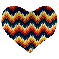 The Amazing Pattern Library Large 19  Premium Heart Shape Cushions by Sapixe