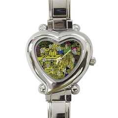 Technology Circuit Board Heart Italian Charm Watch