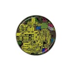 Technology Circuit Board Hat Clip Ball Marker (4 pack) Front