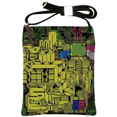 Technology Circuit Board Shoulder Sling Bags