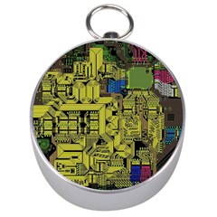 Technology Circuit Board Silver Compasses