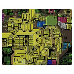 Technology Circuit Board Double Sided Flano Blanket (medium)  by Sapixe