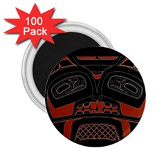 Traditional Northwest Coast Native Art 2 25  Magnets (100 Pack) 