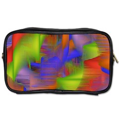 Texture Pattern Programming Processing Toiletries Bags 2-side