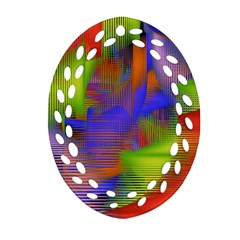 Texture Pattern Programming Processing Oval Filigree Ornament (two Sides)