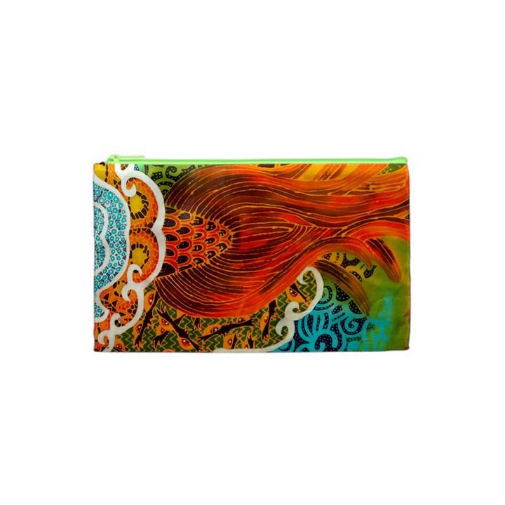 The Beautiful Of Art Indonesian Batik Pattern Cosmetic Bag (XS)