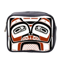 Traditional Northwest Coast Native Art Mini Toiletries Bag 2-side