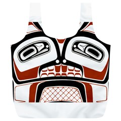 Traditional Northwest Coast Native Art Full Print Recycle Bags (l)  by Sapixe