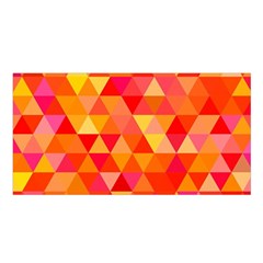 Triangle Tile Mosaic Pattern Satin Shawl by Sapixe