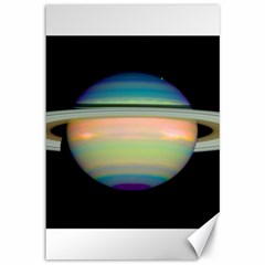 True Color Variety Of The Planet Saturn Canvas 12  x 18  