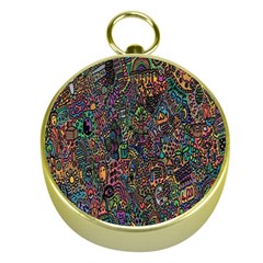 Trees Internet Multicolor Psychedelic Reddit Detailed Colors Gold Compasses by Sapixe