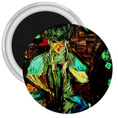 Girl In The Bar 3  Magnets by bestdesignintheworld