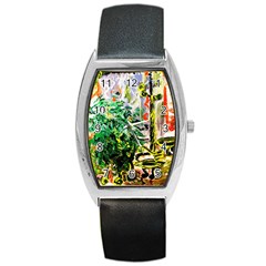 plant in the room  Barrel Style Metal Watch