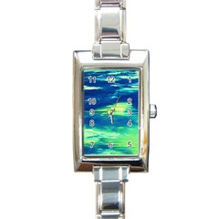 sky is the limit Rectangle Italian Charm Watch