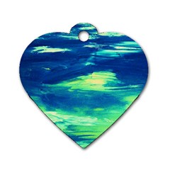 sky is the limit Dog Tag Heart (Two Sides)