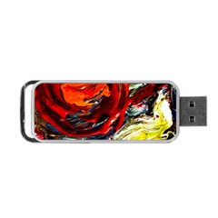 Red Sun In The Mountain Portable Usb Flash (one Side)