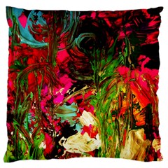 Sunset At The Footage Of Fudjiyama Large Flano Cushion Case (two Sides) by bestdesignintheworld