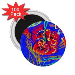 Dscf1376 -red Poppies 2 25  Magnets (100 Pack)  by bestdesignintheworld