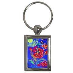 Dscf1376 -red Poppies Key Chains (rectangle)  by bestdesignintheworld