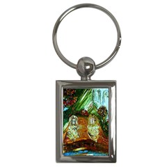 Dscf3179 - Royal Marine And Stone Lions Key Chains (rectangle)  by bestdesignintheworld