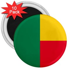 Air Force Roundel Of Benin 3  Magnets (10 Pack)  by abbeyz71