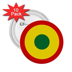 Roundel Of Bolivian Air Force 2 25  Buttons (10 Pack)  by abbeyz71