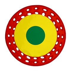 Roundel Of Bolivian Air Force Ornament (round Filigree)