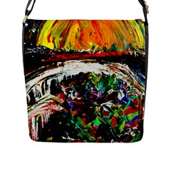 Dscf2599 - Moon In Carribean Flap Messenger Bag (l)  by bestdesignintheworld