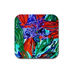 Dscf1366 - Birds Of Paradise Rubber Coaster (square)  by bestdesignintheworld