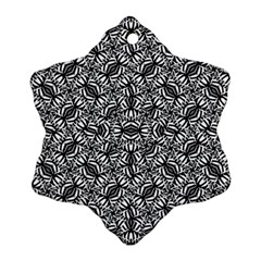 Modern Tribal Bold Pattern Snowflake Ornament (two Sides) by dflcprints