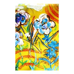 Dscf1422 - Country Flowers In The Yard Shower Curtain 48  X 72  (small) 