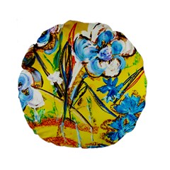 Dscf1422 - country flowers in the yard Standard 15  Premium Round Cushions