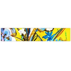 Dscf1422 - Country Flowers In The Yard Large Flano Scarf  by bestdesignintheworld