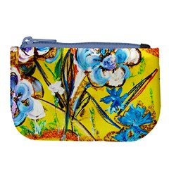 Dscf1422 - Country Flowers In The Yard Large Coin Purse by bestdesignintheworld