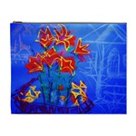 Dscf1433 - red lillies Cosmetic Bag (XL) Front