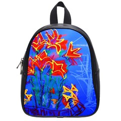 Dscf1433 - Red Lillies School Bag (small) by bestdesignintheworld