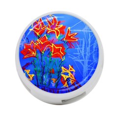 Dscf1433 - Red Lillies 4-port Usb Hub (two Sides)  by bestdesignintheworld