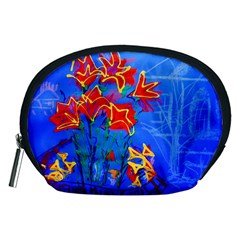 Dscf1433 - Red Lillies Accessory Pouches (medium) 