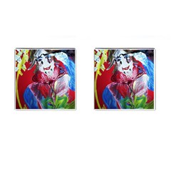 Dscf1741 - Funny Clown Cufflinks (square) by bestdesignintheworld