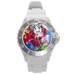 Dscf1741 - Funny Clown Round Plastic Sport Watch (l) by bestdesignintheworld