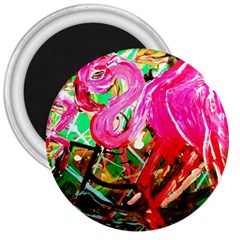 Dscf2035 - Flamingo On A Chad Lake 3  Magnets by bestdesignintheworld