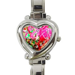 Dscf2035 - Flamingo On A Chad Lake Heart Italian Charm Watch