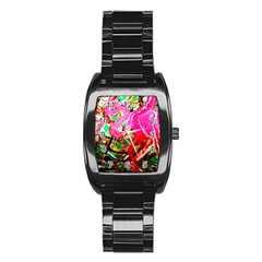 Dscf2035 - Flamingo On A Chad Lake Stainless Steel Barrel Watch by bestdesignintheworld