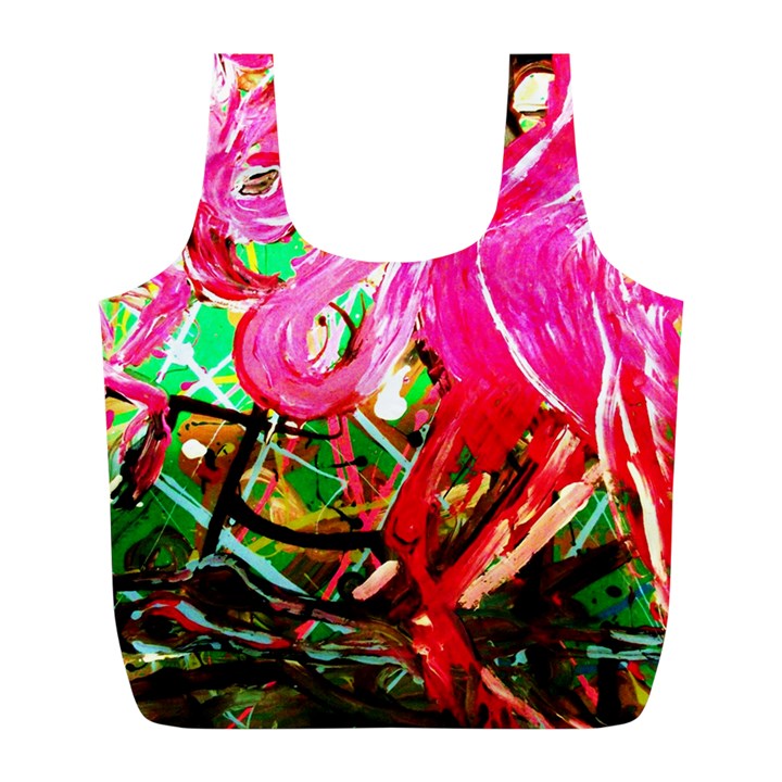 Dscf2035 - flamingo on a chad lake Full Print Recycle Bags (L) 