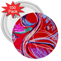 Dscf1395 -pink flamingo dance 3  Buttons (100 pack) 