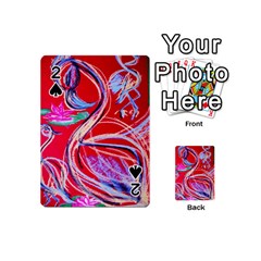 Dscf1395 -pink flamingo dance Playing Cards 54 (Mini) 