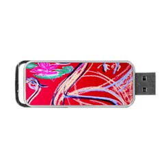 Dscf1395 -pink flamingo dance Portable USB Flash (One Side)